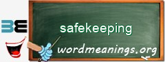 WordMeaning blackboard for safekeeping